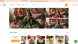 Yugal Kishor Shringar ecommerce portfolio image